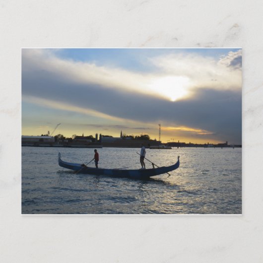 Gondel in Venedig, Italien Postkarte (Vorderseite)