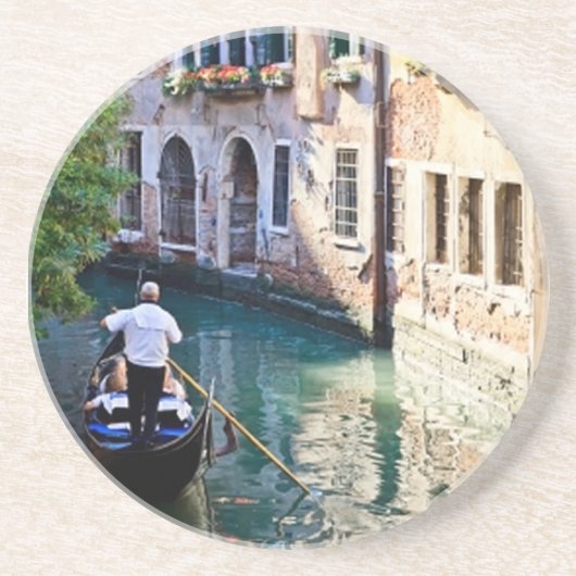 Gondel in Venedig, Italien Untersetzer (Vorne)