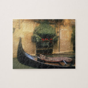 Gondel und Restaurant, Venedig, Venetien, Italien Puzzle