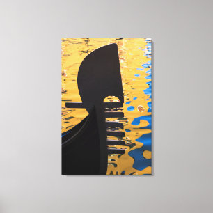 Gondel und Wasserarme, Italien Leinwanddruck