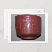 Gondelbecher, aus Graufesenque, c.150 v. Chr. (ter Postkarte (Vorne/Hinten)