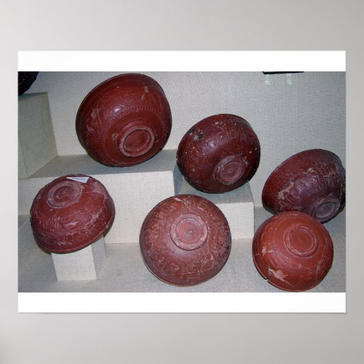 Gondelbecher, c.150 v. Chr. (Töpferei) Poster (Vorne)