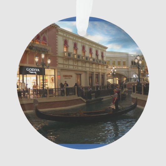 Gondelfahrt auf dem Venezianischen Schmuckstück Ornament (Vorderseite)