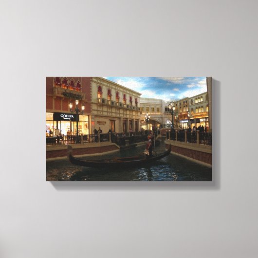 Gondelfahrt auf der Venezianischen Leinwand (Vorderseite)