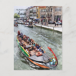 Gondelfahrt- Aveiro Portugal Postkarte