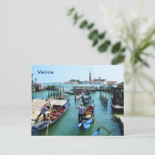 Gondelfahrt in Venedig Postkarte (Stehend Vorderseite)