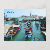 Gondelfahrt in Venedig Postkarte (Vorderseite)
