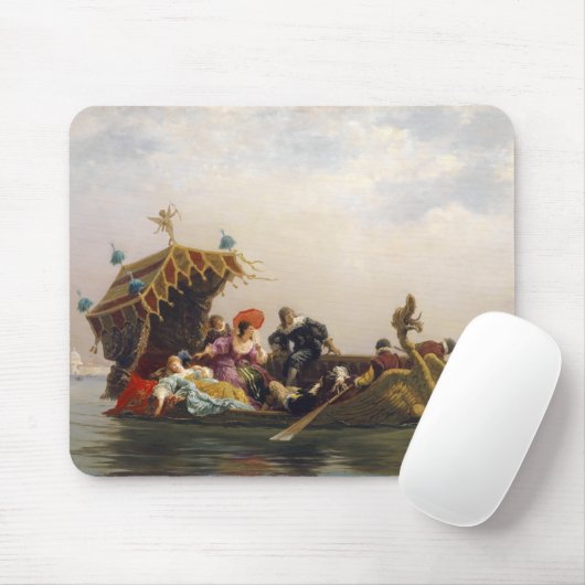 Gondelfahrt von Arnold Corrodi Mousepad (Mit Mouse)