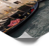 Gondeln am Canale Grande von Venedig, Italien Poster (Ecke)