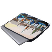 Gondeln am Markusplatz Venedig Laptopschutzhülle (Vorne Knopf)