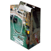 Gondeln auf einem venezianischen Kanal Mittlere Geschenktüte (Vorderseite Schrägansicht)