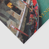 Gondeln auf einem venezianischen Kanal Seidenpapier (Ausschnitt)