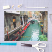 Gondeln auf einem venezianischen Kanal Seidenpapier (Handwerk)