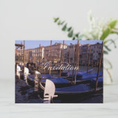 Gondeln Einladung (Stehend Vorderseite)