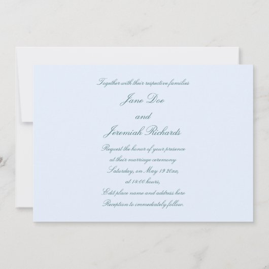 Gondeln Einladung (Rückseite)