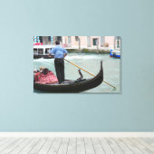 Gondeln im Kanal von Venedig Leinwanddruck (Insitu (Holzboden))