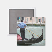 Gondeln im Kanal von Venedig Magnet (Vorderseite/Rückseite)