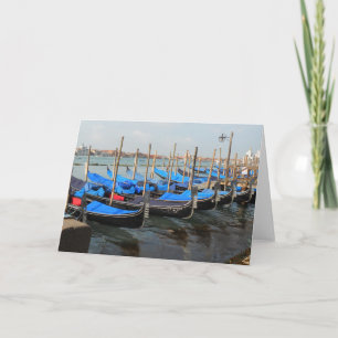 Gondeln in den Venedig-Gruß-Karten Karte