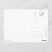 Gondeln in Venedig in Schwarz-Weiß Postkarte (Rückseite)