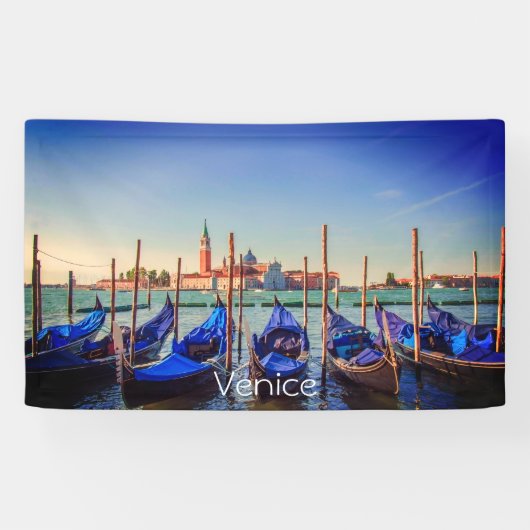 Gondeln in Venedig, Italien Banner (Horizontal)