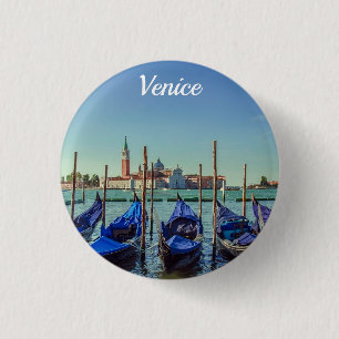 Gondeln in Venedig, Italien Button