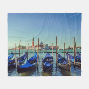 Gondeln in Venedig, Italien Fleecedecke
