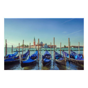 Gondeln in Venedig, Italien Fotodruck