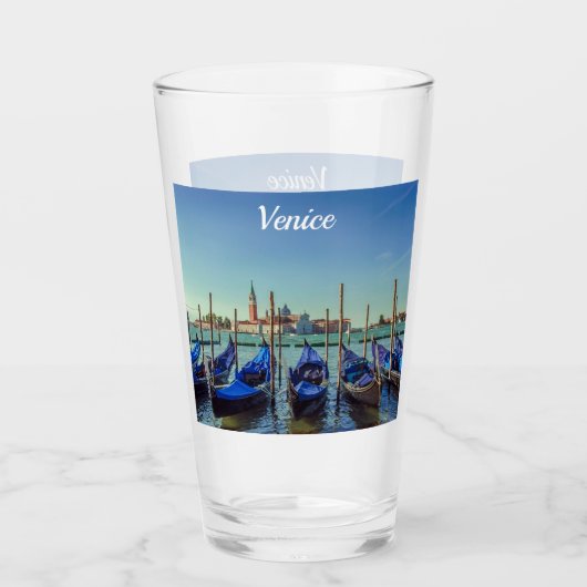 Gondeln in Venedig, Italien Glas (Vorderseite)