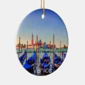 Gondeln in Venedig, Italien Keramik Ornament (Rechts)