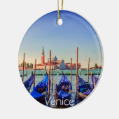 Gondeln in Venedig, Italien Keramik Ornament (Links)