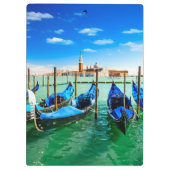 Gondeln in Venedig, Italien Klemmbrett (Rückseite)