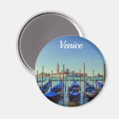 Gondeln in Venedig, Italien Magnet (Vorderseite/Rückseite)