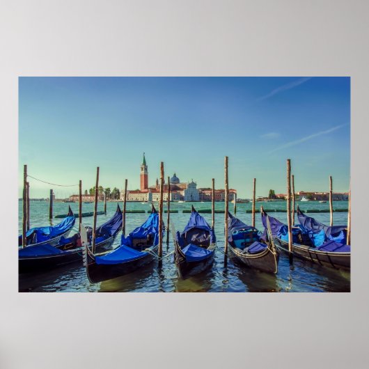 Gondeln in Venedig, Italien Poster (Vorne)