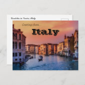 Gondeln in Venedig, Italien Postkarte (Vorne/Hinten)