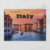 Gondeln in Venedig, Italien Postkarte (Vorderseite)