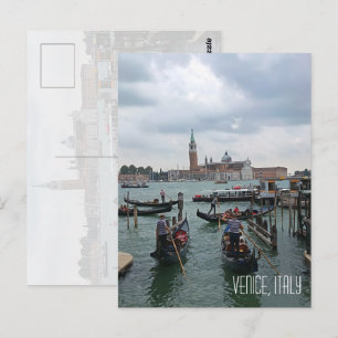 Gondeln in Venedig Italien Urlaubs-Souvenir Postkarte