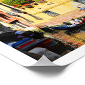 Gondeln in Venedig Poster (Ecke)