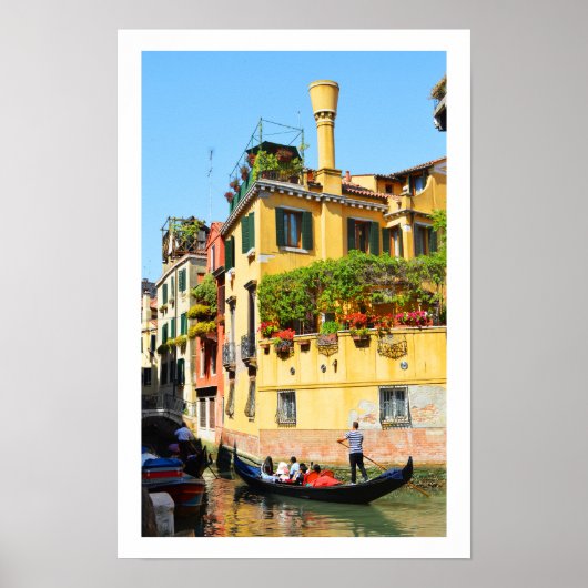 Gondeln in Venedig Poster (Vorne)