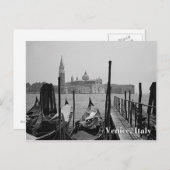 Gondeln in Venedig Postkarte (Vorne/Hinten)