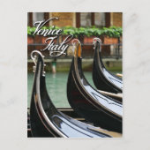 Gondeln in Venedig Postkarte (Vorderseite)