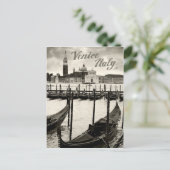 Gondeln in Venedig Postkarte (Stehend Vorderseite)
