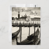 Gondeln in Venedig Postkarte (Vorne/Hinten)