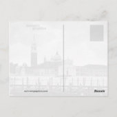 Gondeln in Venedig Postkarte (Rückseite)