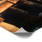 Gondeln in venezianischem Poster (Ecke)