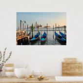 Gondeln in venezianischem Poster (Küche)