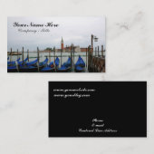 Gondeln mit einer Ansicht Visitenkarte (Vorne/Hinten)