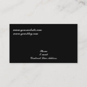 Gondeln mit einer Ansicht Visitenkarte (Rückseite)