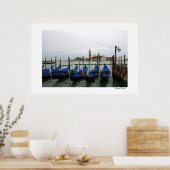 Gondeln mit View Poster (Küche)