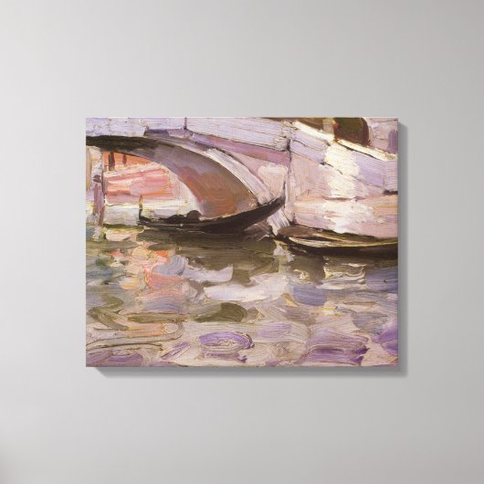 Gondeln von John Singer Sargent, Impressionismus A Leinwanddruck (Vorderseite)