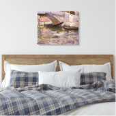 Gondeln von John Singer Sargent, Impressionismus A Leinwanddruck (Insitu (Schlafzimmer))